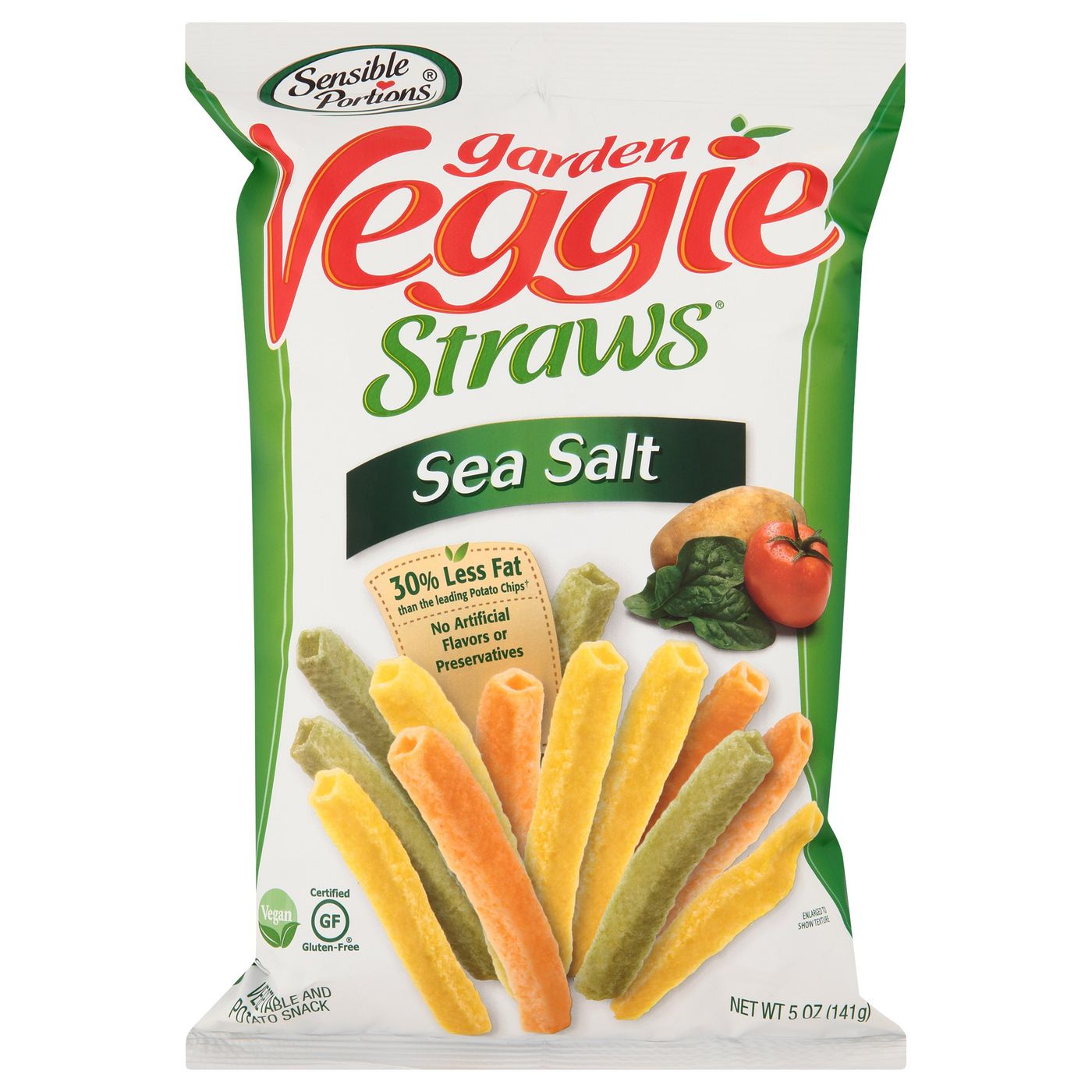 Sensible Portions Garden Veggie Straws Sea Salt Vegetable & Potato SnackMain