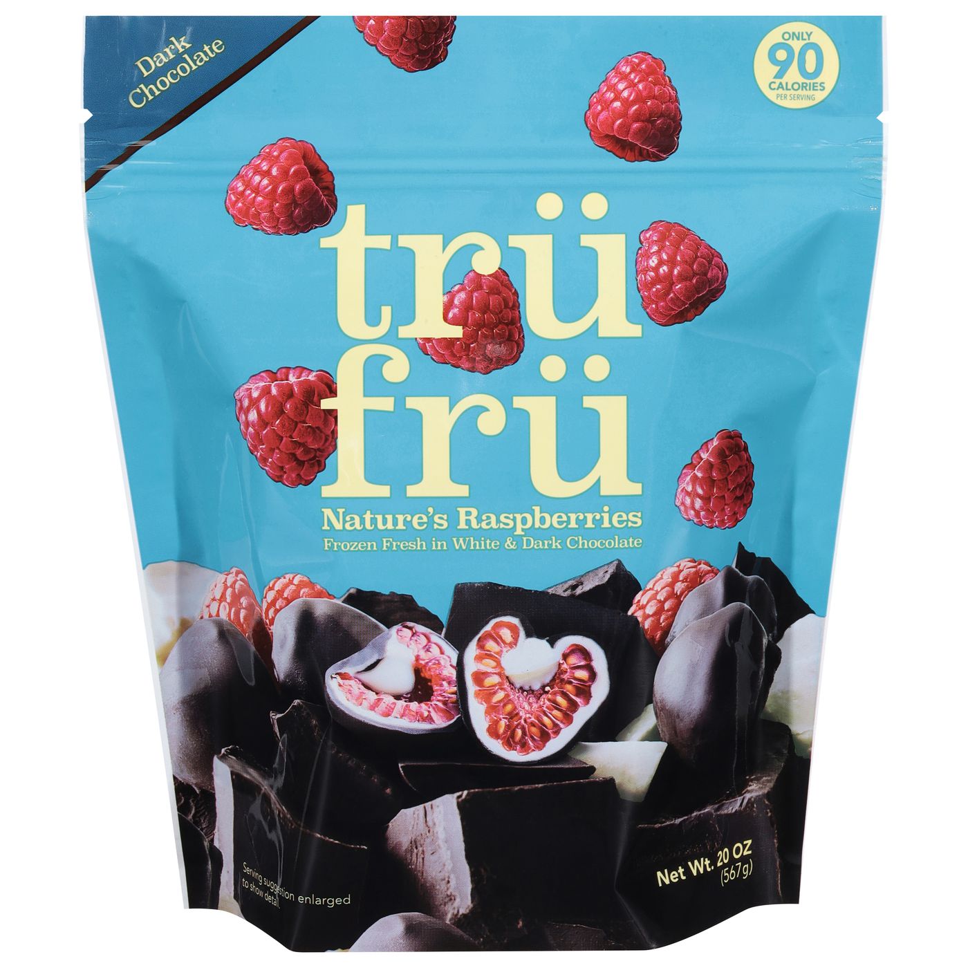 Tru Fru Nature's Raspberries, Dark Chocolate-Main