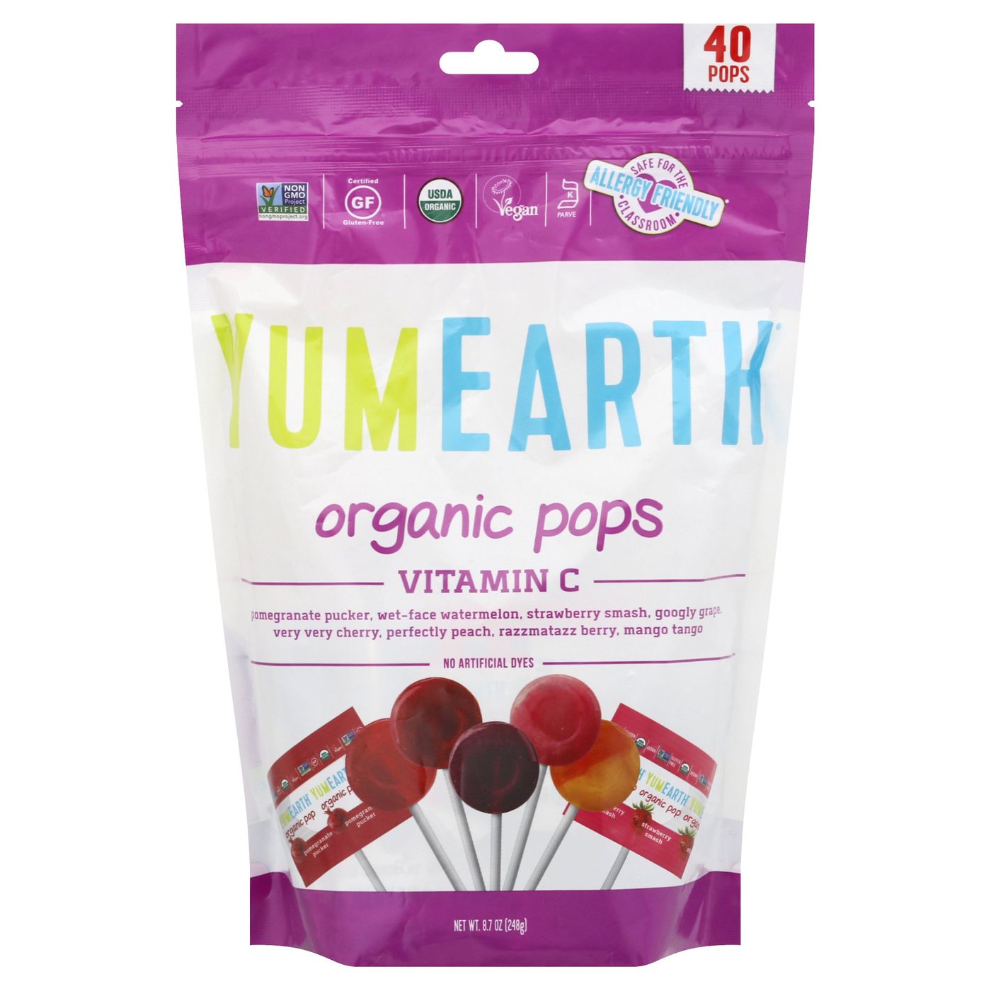 YumEarth Organic Vitamin C Pops