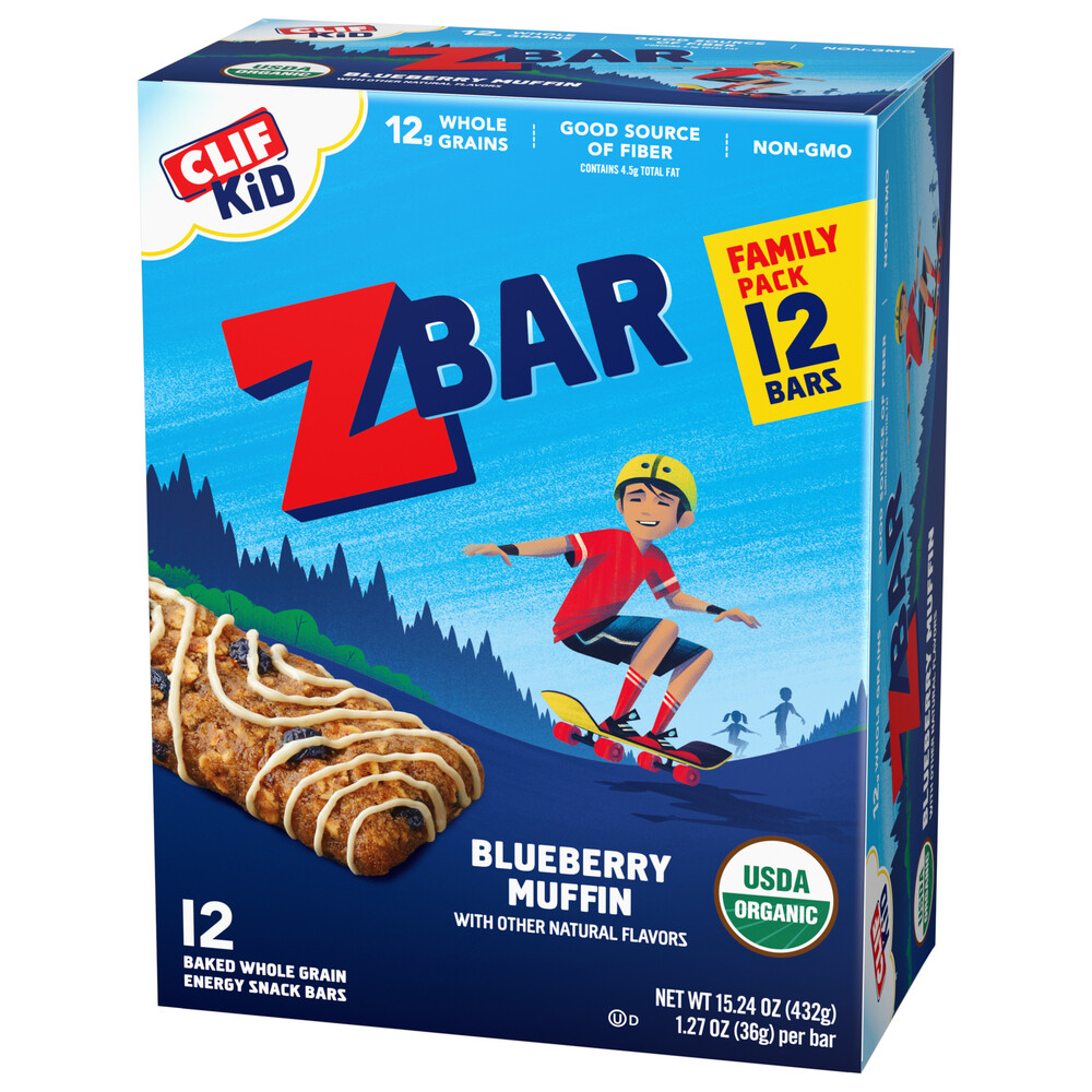 ZBAR ZBar Blueberry Muffin - Soft Baked Snack Bars - Non-GMO
