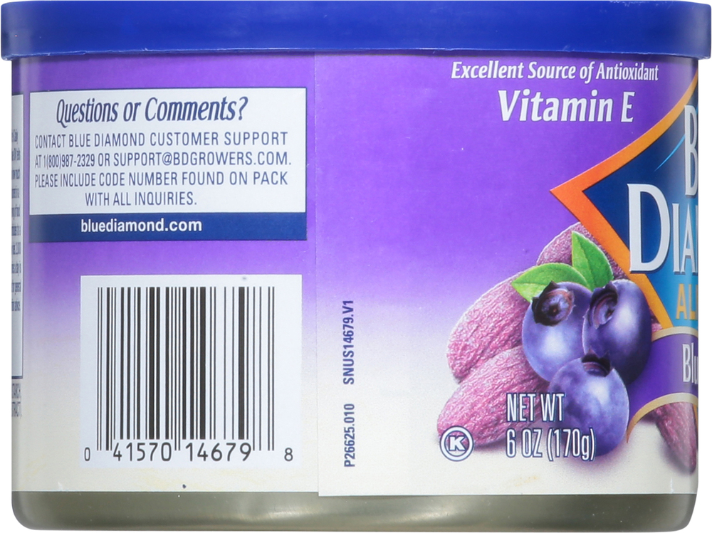 Blue Diamond Almonds, Blueberry FlavoredPlanogramLeft