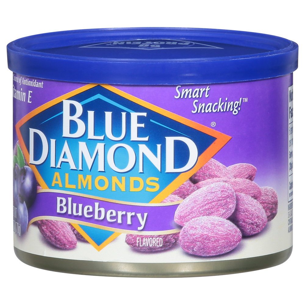 Blue Diamond Almonds, Blueberry FlavoredFrontRightElevated