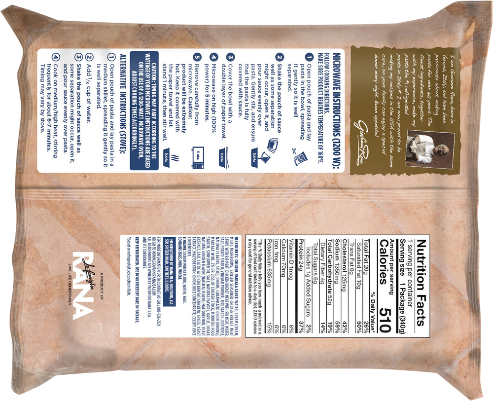 Rana Chicken Marsala Linguine-Planogram-Back