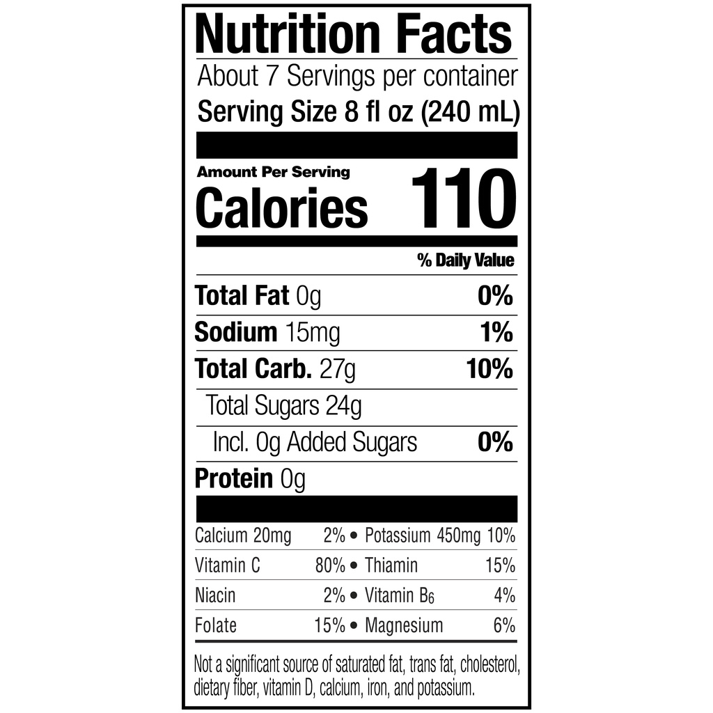Minute maid orange juice nutrition facts new arrivals