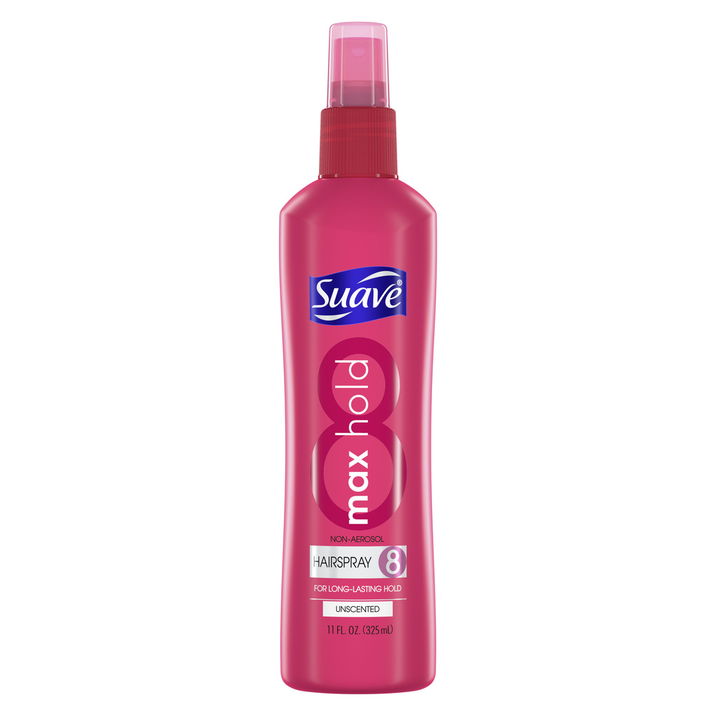 Suave Essentials 8 Hairspray, Max Hold, Unscented-Hero