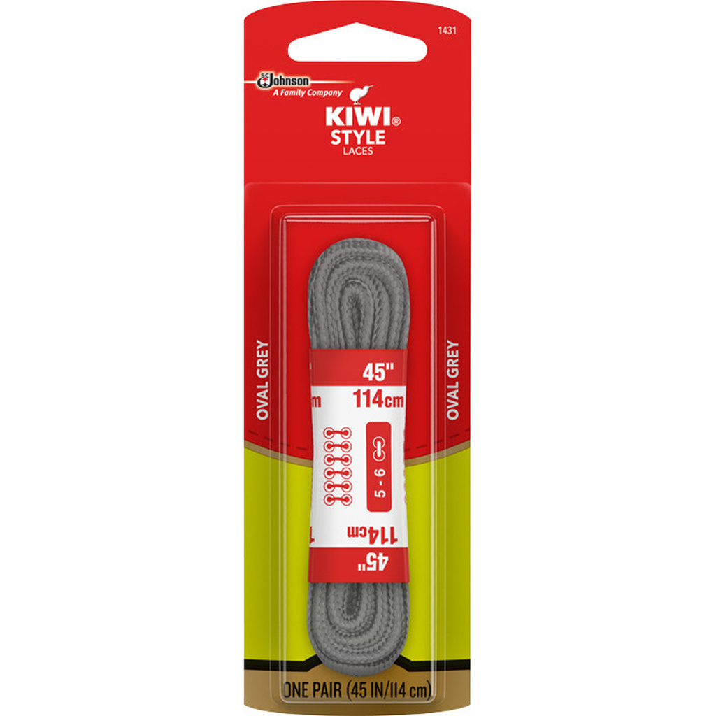 KIWI 45 INCH OVAL GREY STYLE LACES