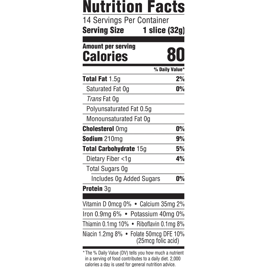 OROWEAT Bread, Russian RyeNutritionFacts