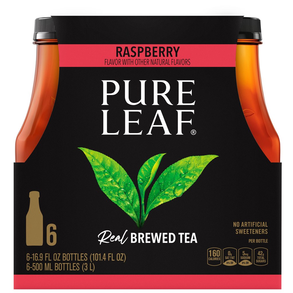 Pure Leaf Pure Leaf Real Brewed Tea Raspberry 16.9 Fl Oz 6 Count-Hero