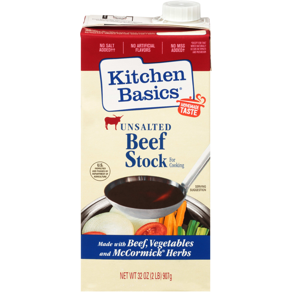 Kitchen Basics Stock, Beef, Unsalted-Hero