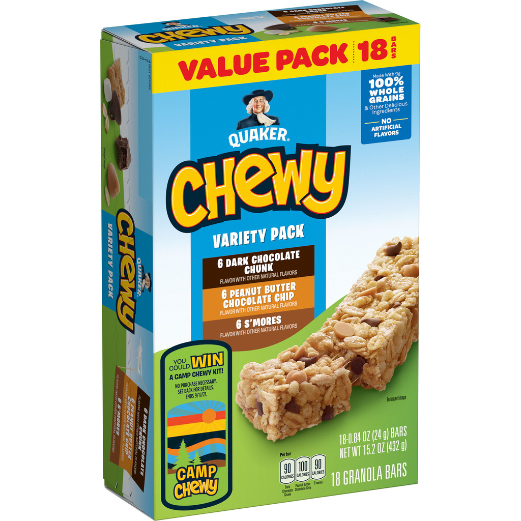 Quaker Chewy Assorted Granola Bars Value Pack Variety Pack-Hero