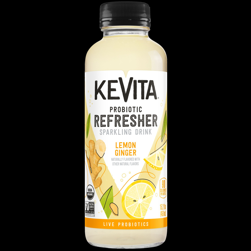 KeVita Probiotic Refresher Lemon Ginger Sparkling Drink