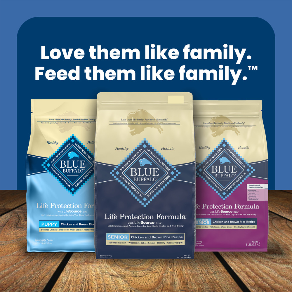 Blue Buffalo BLUE Life Protection Formula Natural Senior Dry Dog Food Chicken and Brown Rice