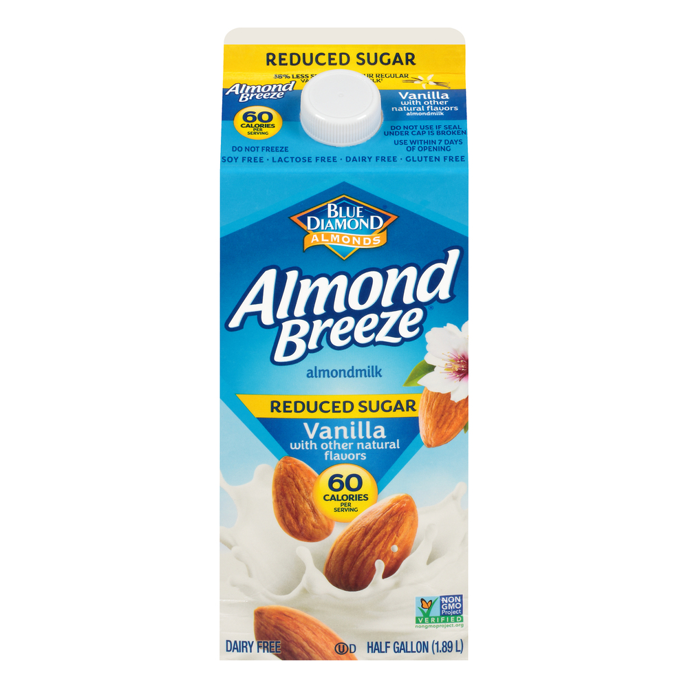 Blue diamond reduced sugar vanilla almond milk clearance