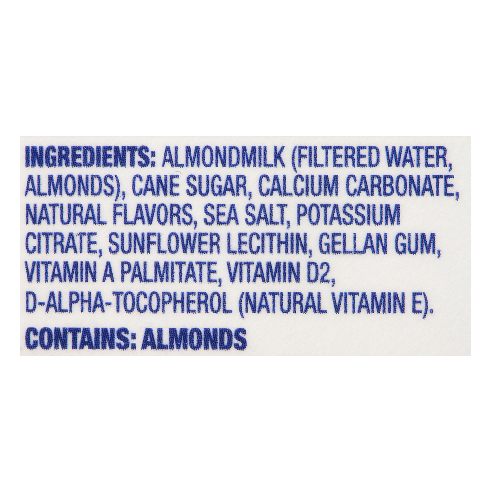 Almond Breeze Almondmilk, Reduced Sugar, VanillaIngredients