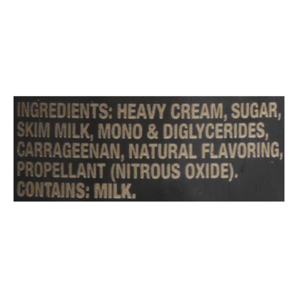 President Whipped Cream, Extra Creamy, FrenchStyle GourmetIngredients