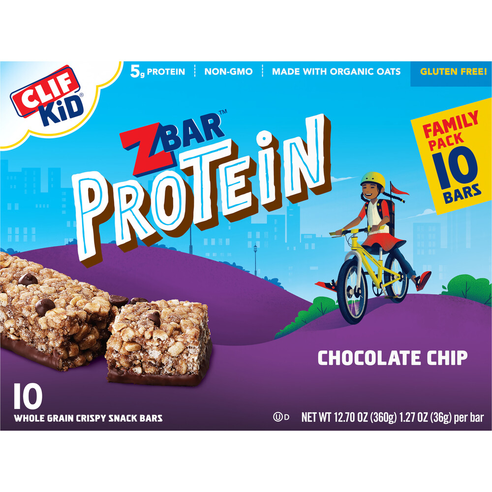 ZBAR Protein - Chocolate Chip - Crispy Snack Bars - Made