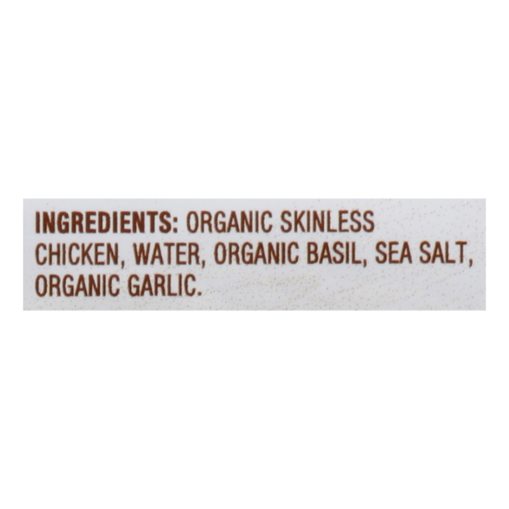 Raley's Purely Made Organic Basil Pesto Chicken Sausage-Ingredients