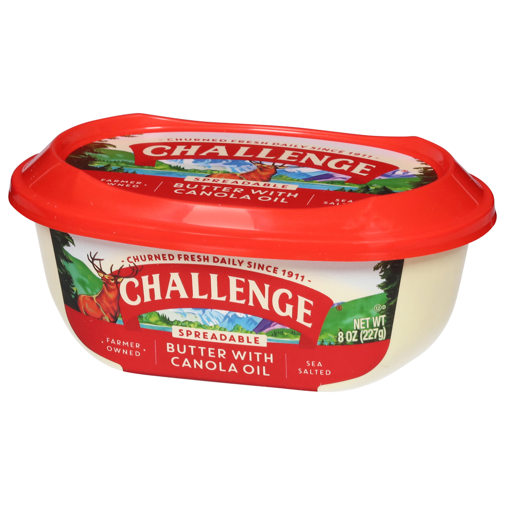 Challenge Butter, with Canola Oil, Sea Salted, SpreadableFrontRight