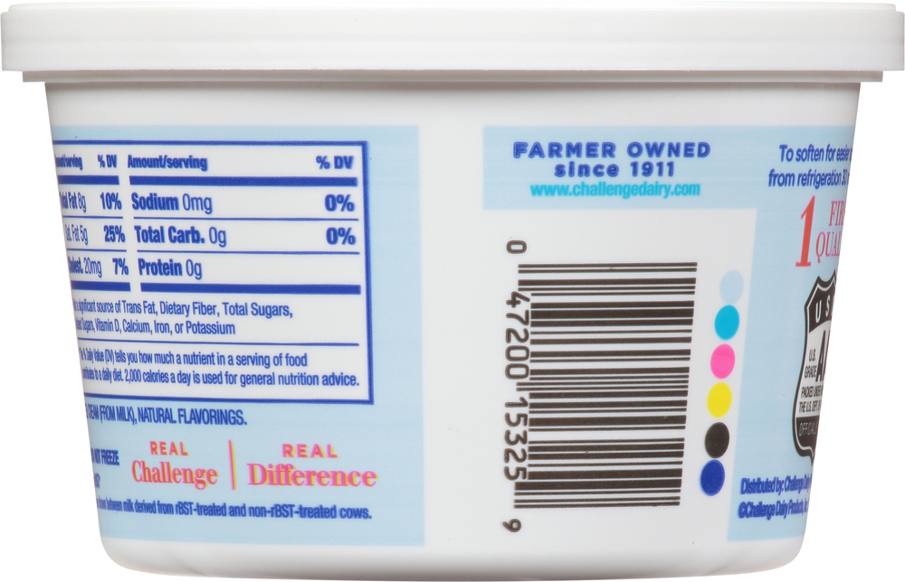 Challenge Butter Whipped Butter, UnsaltedPlanogramBack