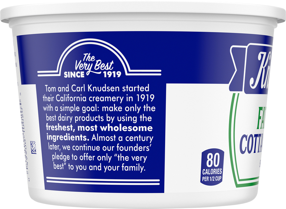 Knudsen Small Curd Fat Free Cottage CheesePlanogramLeft