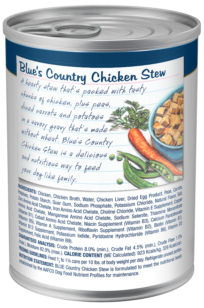 Blue buffalo country chicken stew hot sale