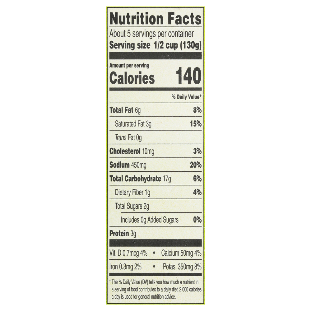 Simply Potatoes Mashed Potato, GarlicNutritionFacts