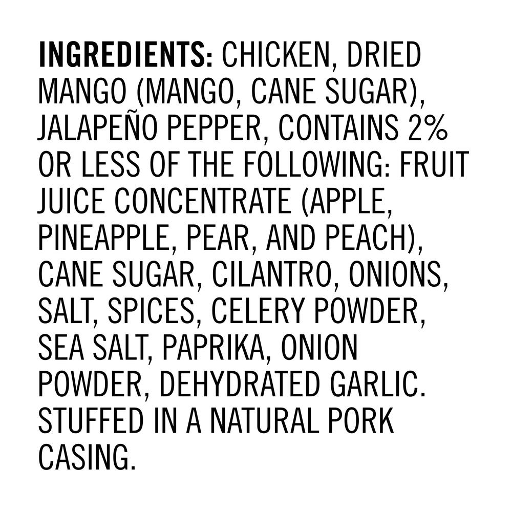Aidells Smoked Chicken Sausage, Spicy Mango with Jalapeno, 12 oz. (4
