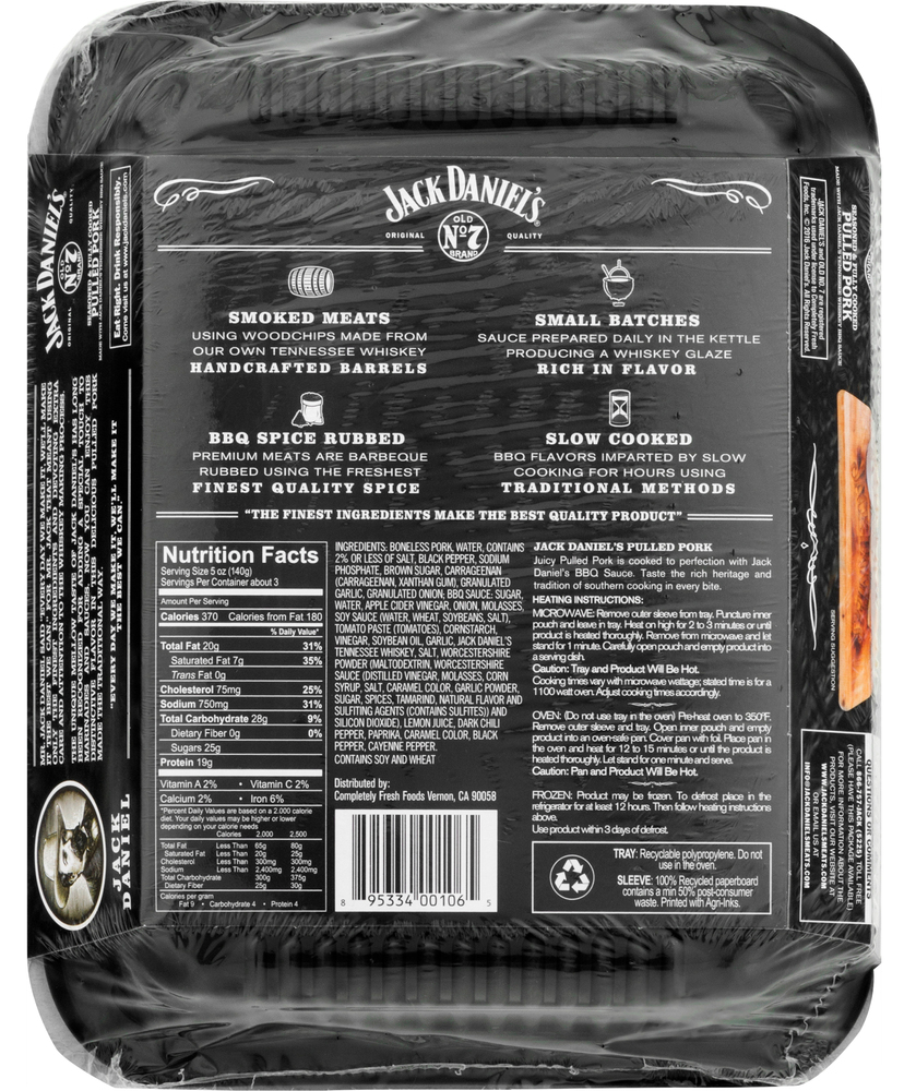 Jack Daniel s Pulled Pork Seasoned Fully Cooked