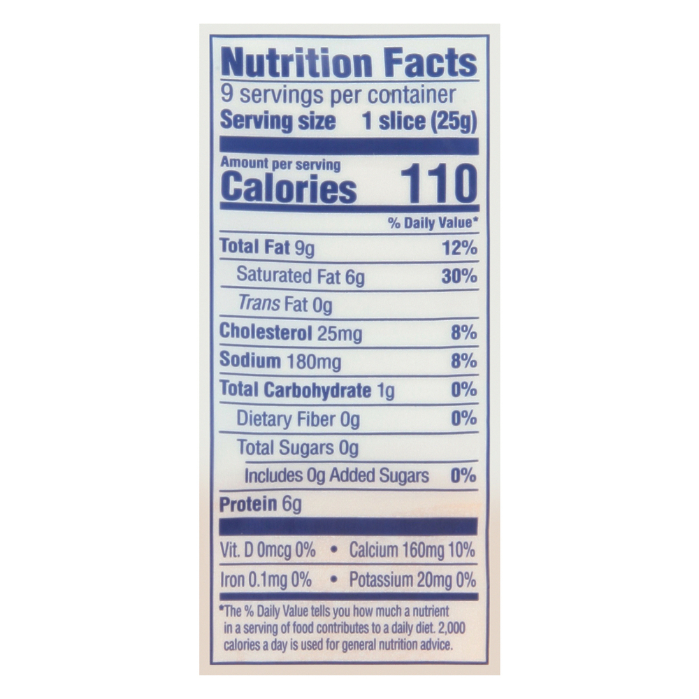 Tillamook Cheese Slices, Sharp Cheddar, FarmstyleNutritionFacts