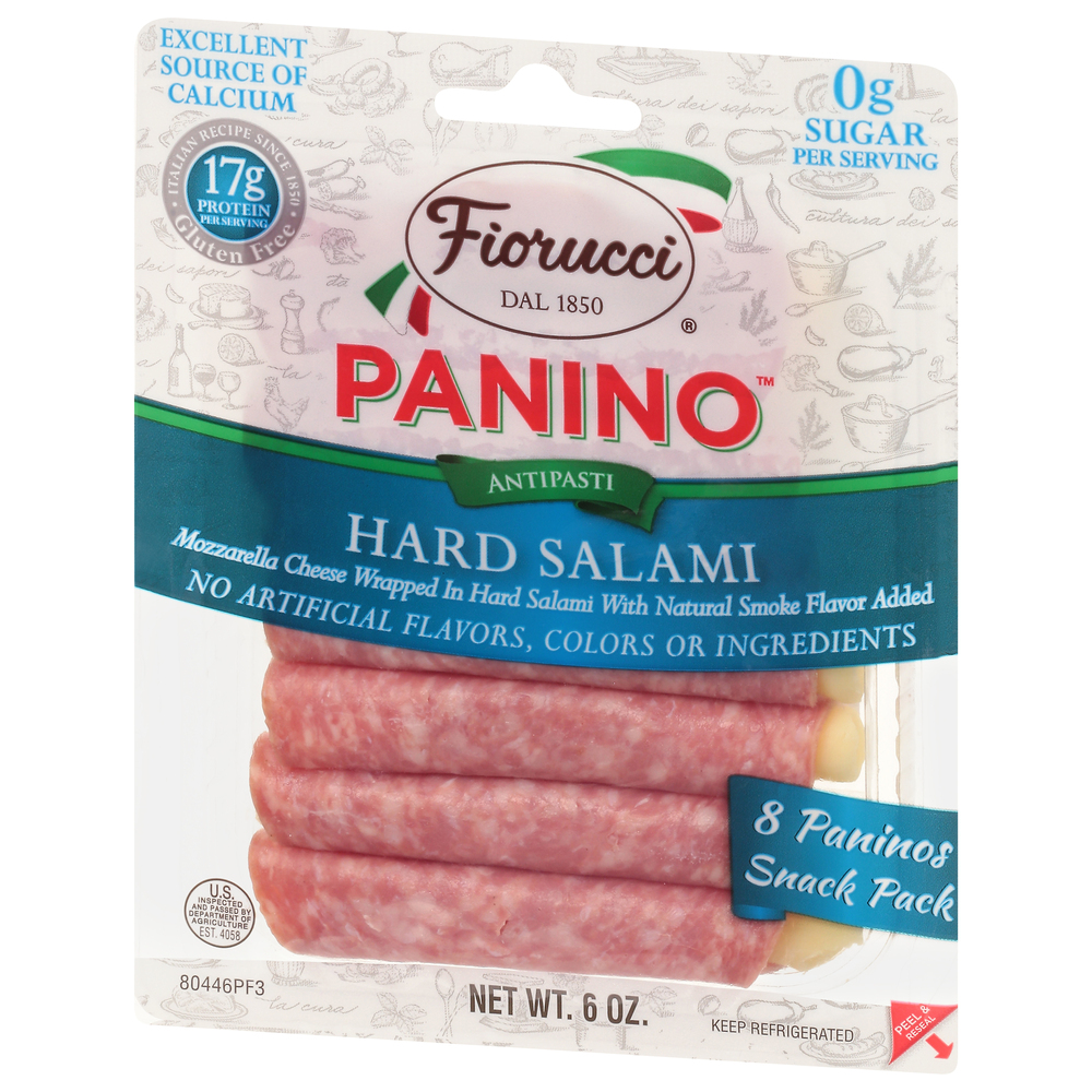 Fiorucci Panino Hard Salami, Antipasti-Front-Right-Elevated