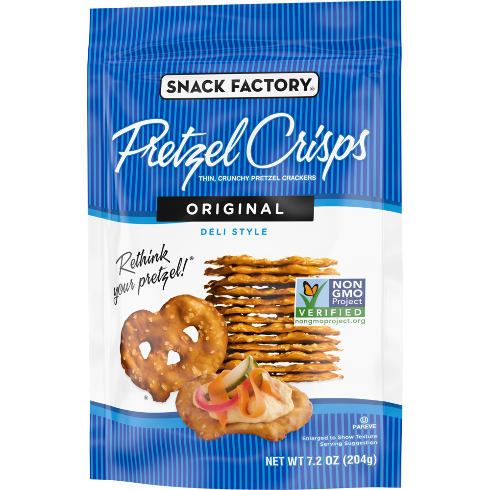 Pretzel Crisps Pretzel, Original, Deli StyleFrontRightElevated