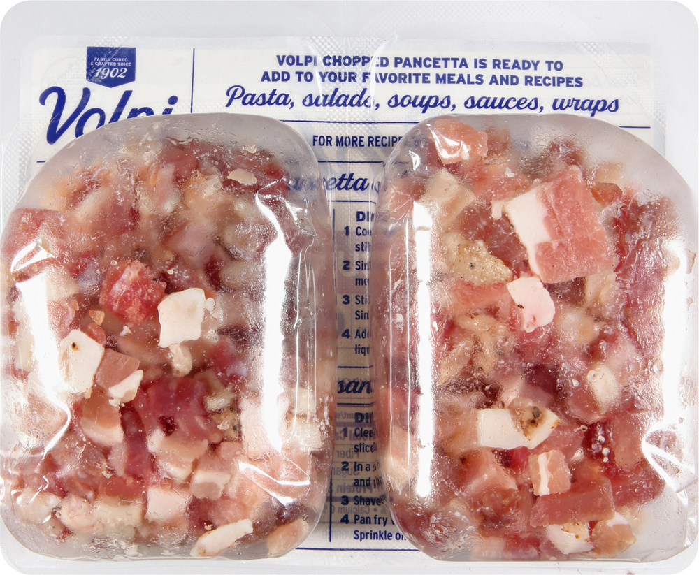 Volpi Pancetta, Chopped, UncuredPlanogramBack