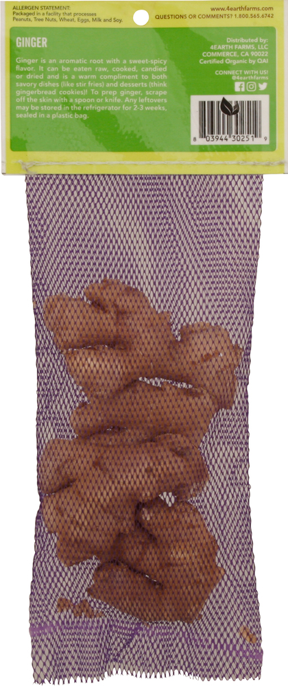 4Earth Farms Ginger, Organic