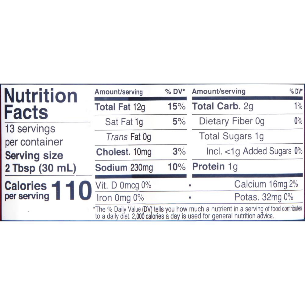 Litehouse Jalapeno Ranch Dressing & DipNutritionFacts