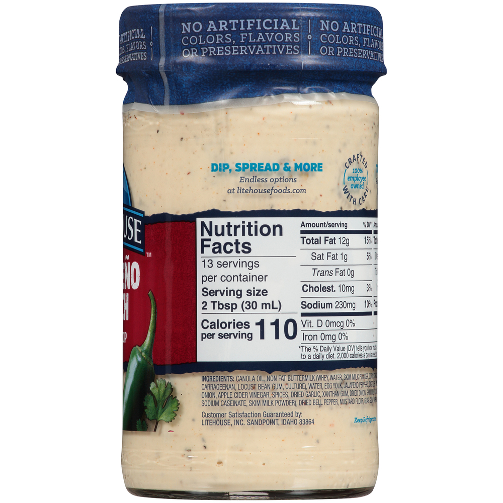 Litehouse Jalapeno Ranch Dressing & DipPlanogramRight