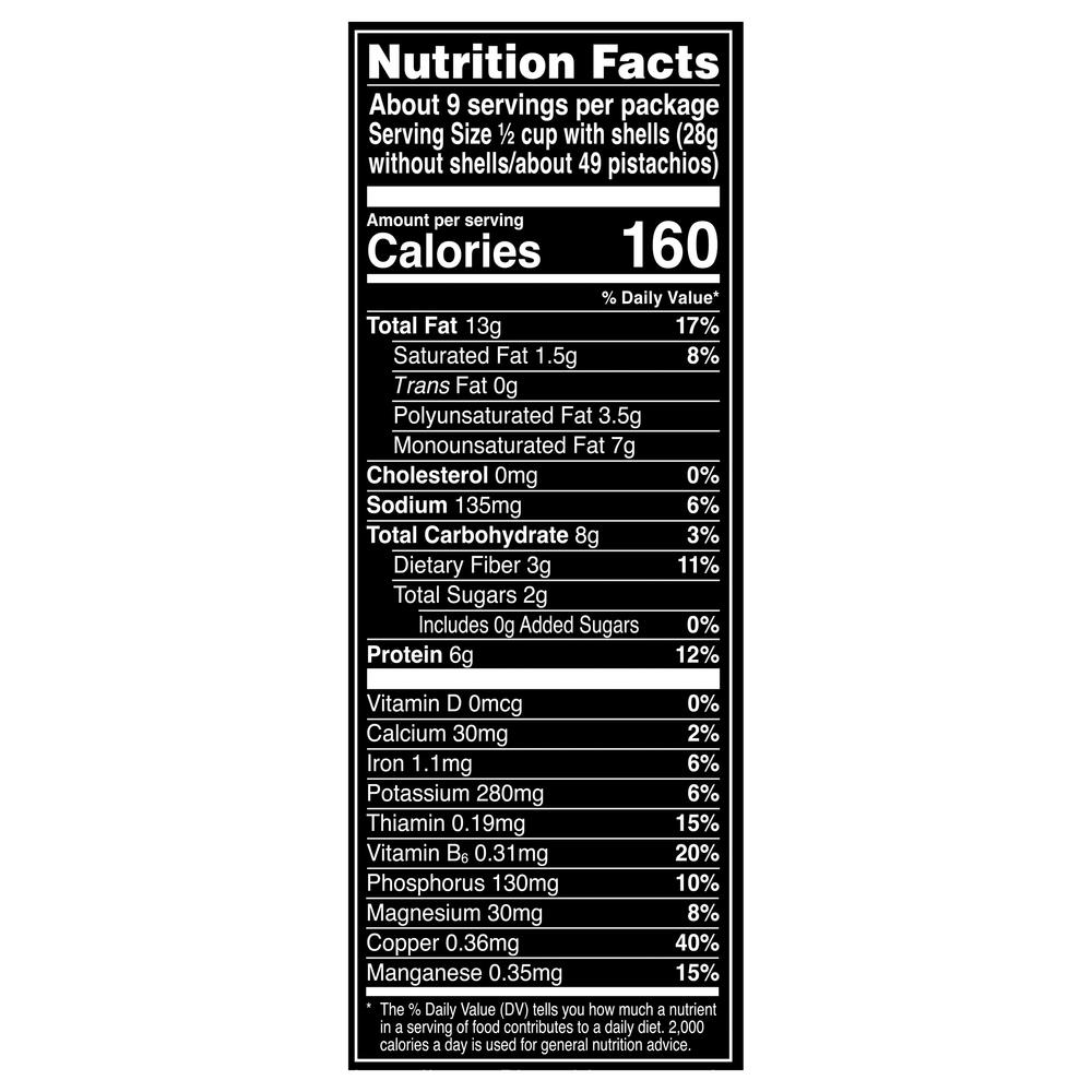 Wonderful Pistachios, Roasted & SaltedNutritionFacts