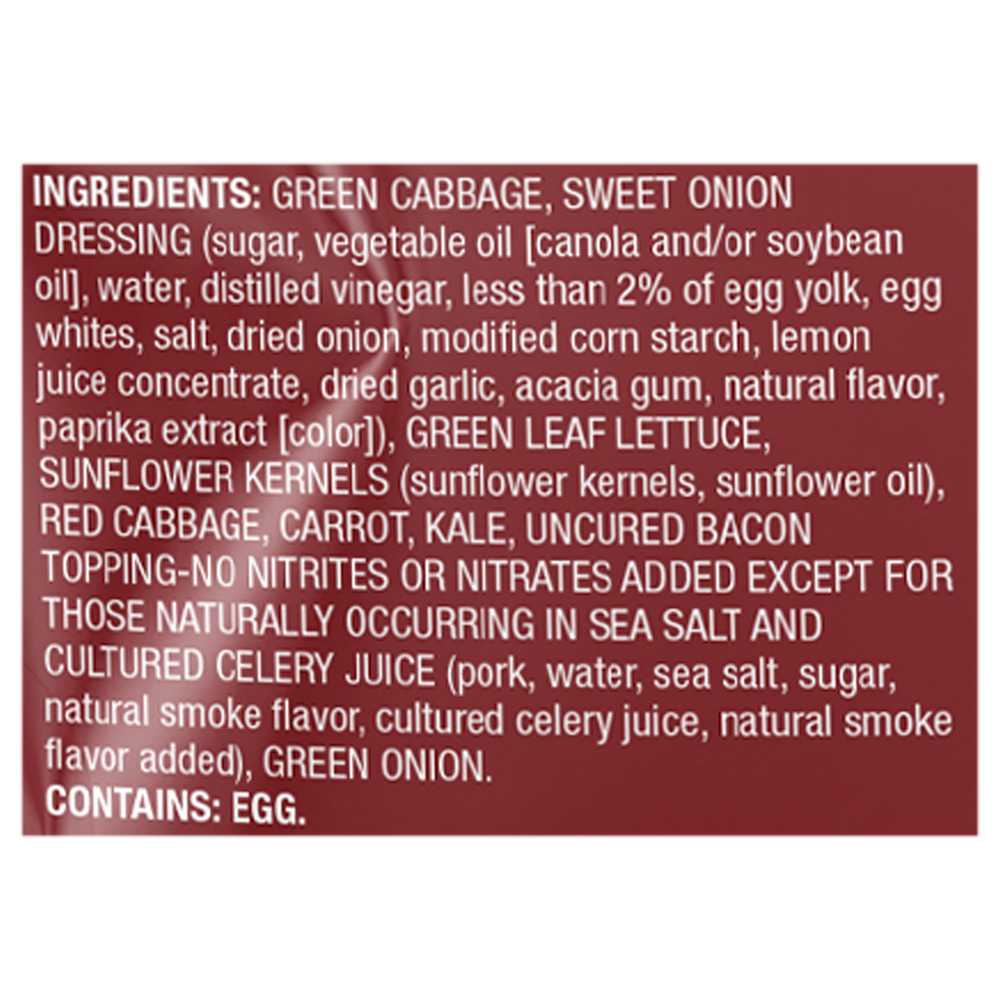 Taylor Farms Sunflower Crunch Chopped Salad KitIngredients