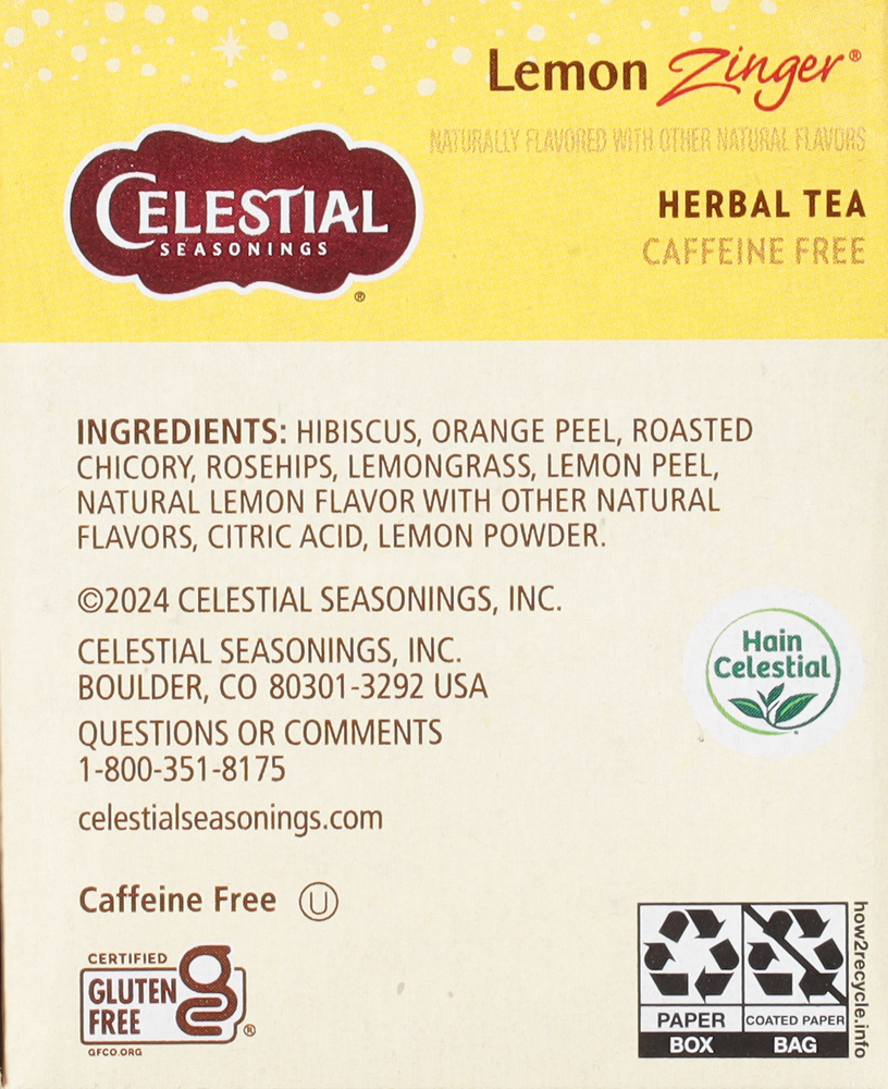 Benefits of lemon zinger tea cheap