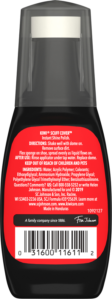 Kiwi Scuff Cover for Black Leather