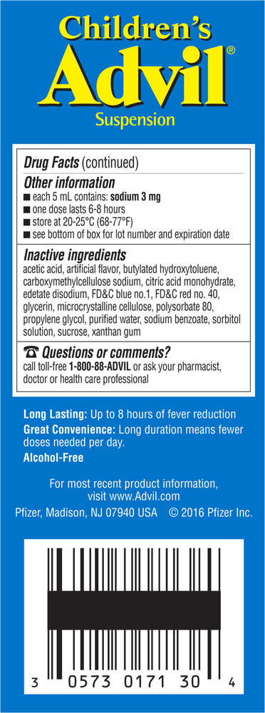 advil label image