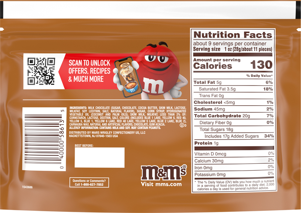 M&M's Chocolate Candies, Caramel Cold Brew, Sharing Size