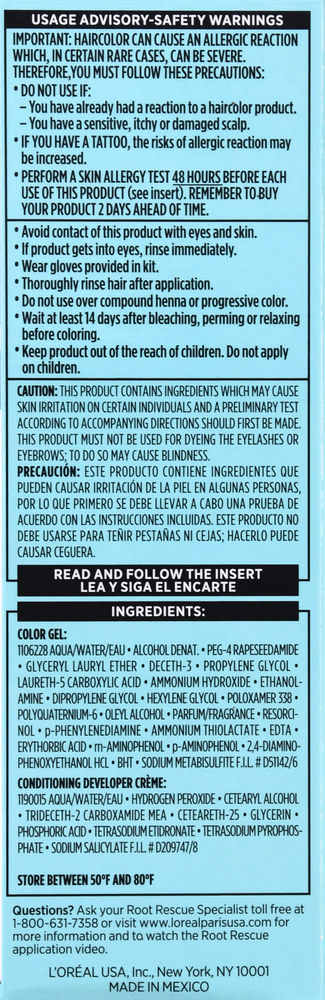 L'Oreal Magic Root Rescue Permanent Haircolor, 10 Minute, Light