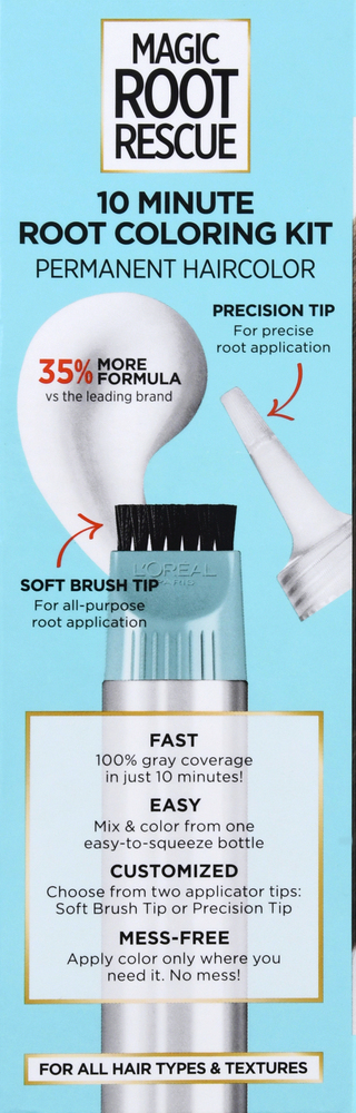 L'Oreal Magic Root Rescue Permanent Haircolor, 10 Minute, Light