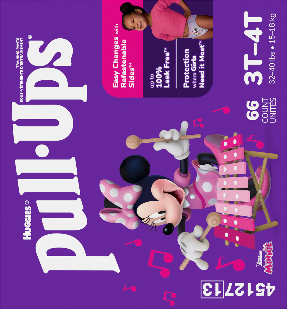 Pull Ups Training Pants Disney Junior Minnie 3T 4T 32 40 lbs