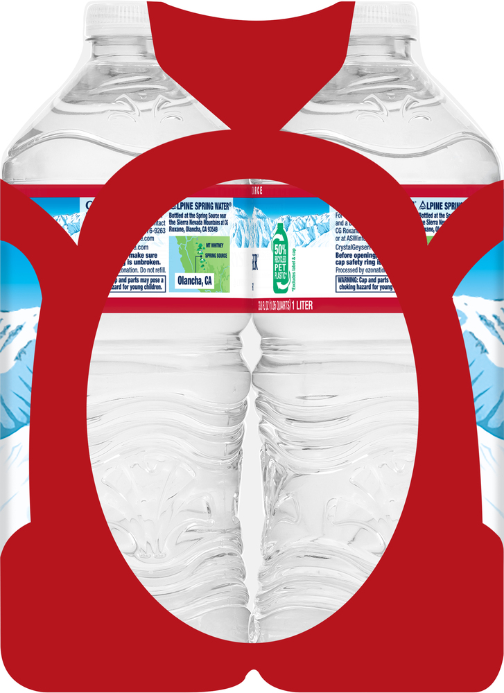 Crystal Geyser Alpine Spring Water, NaturalPlanogramRight