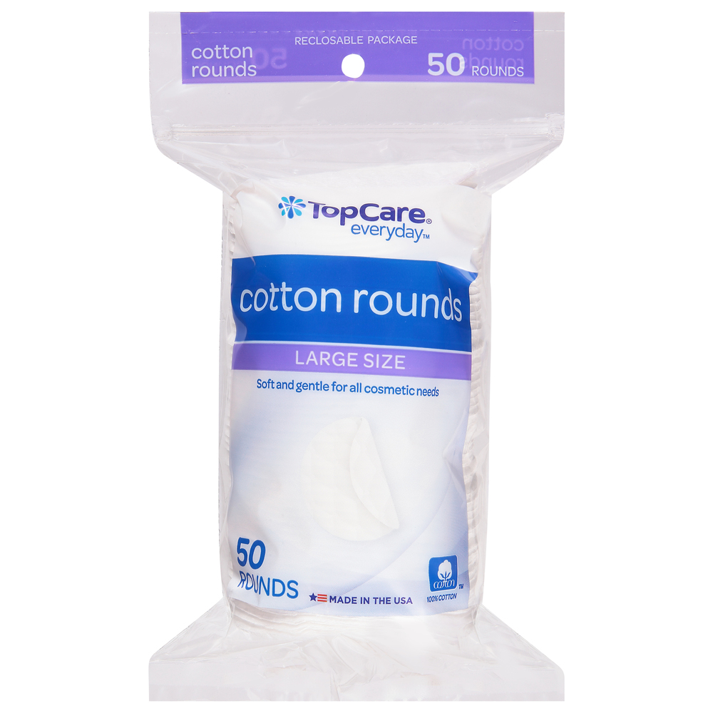 TopCare Everyday Cotton Rounds, Large