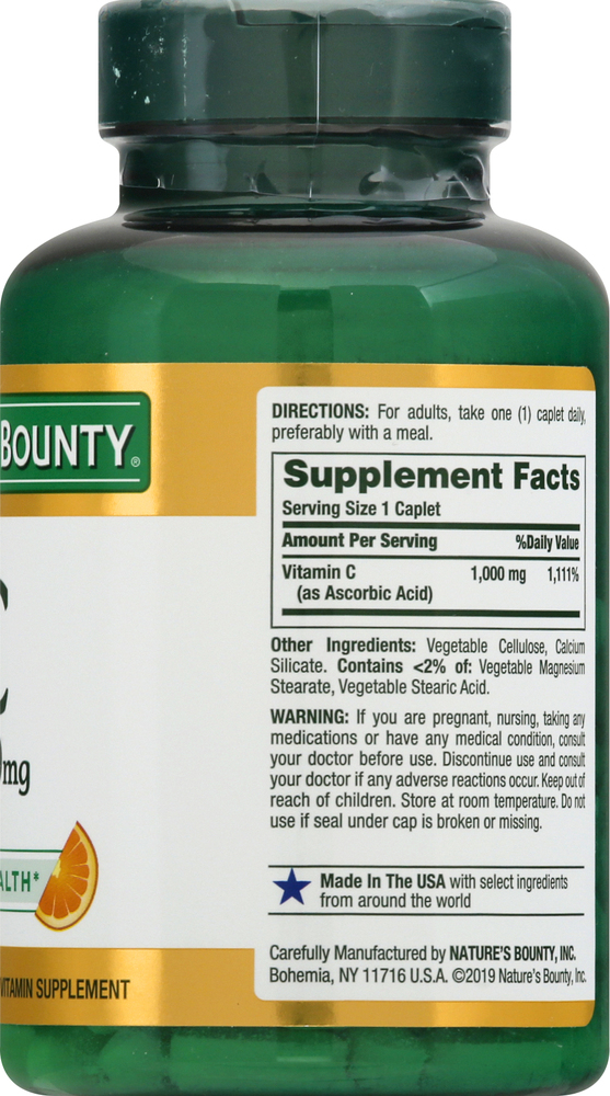 nature's bounty glutathione Natures Vitamin C, 1000 mg, Caplets PLIX THE PLANT FIX YouthfulGlow SIZE:4 Ounce System