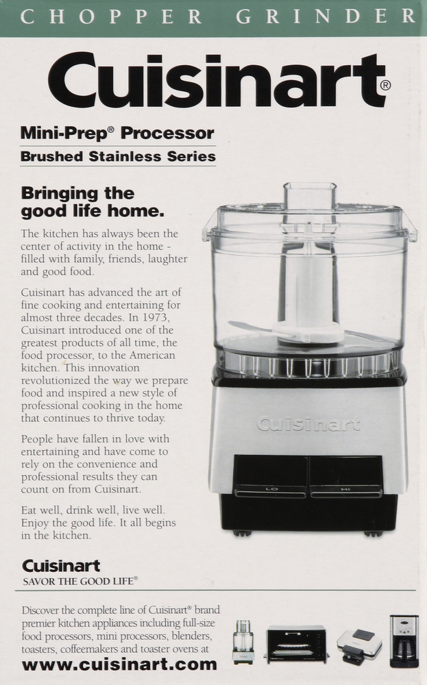 Cuisinart mini prep 21 ounce stainless steel black food processor discount