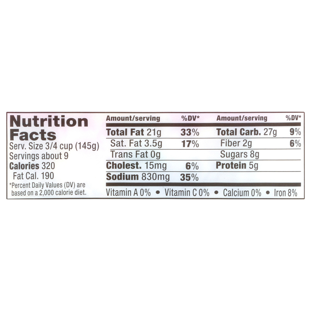 Reser's Macaroni Salad-Nutrition-Facts