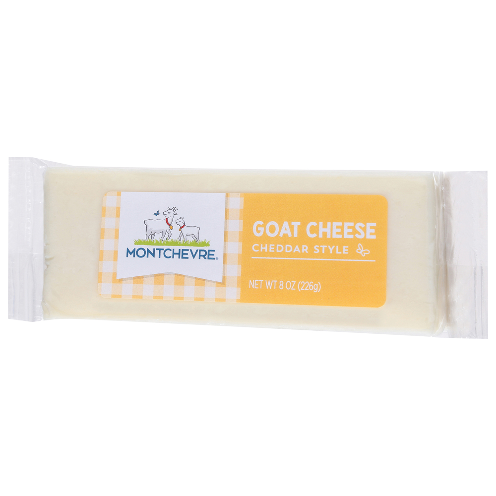 Montchevre Goat Cheese, Cheddar StyleFrontRightElevated